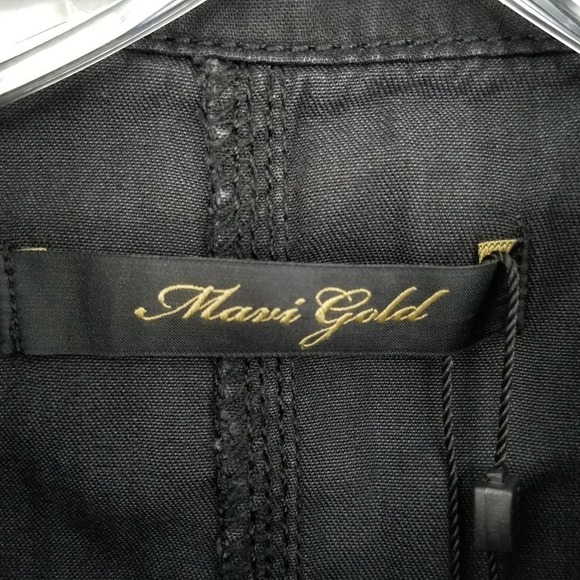 Mavi Gold Avery Button Down Collared Dress in Black Size Small NEW WITH TAGS - Picture 5 of 6